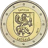 2 евро 2017, Исторические области Латвии - Латгалия [Латвия]
