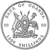 1000 Shillings 2002, Black Fish [Uganda]