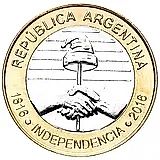 2 песо 2016, 200 лет Независимости [Аргентина]