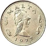 2 цента 1977 [Мальта]