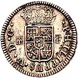 ½ реала 1725-1731 [Испания]