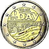 2 евро 2014, 70 лет высадке в Нормандии [Франция]