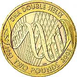 2 фунта 2003, 50 лет открытию структуры ДНК [Великобритания]