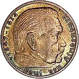 5 рейхсмарок 1936, Третий рейх, без свастики [Германия / Третий рейх]