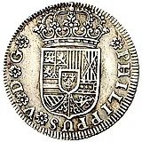 2 реала 1729-1730, Отметка монетного двора "S" - Севилья [Испания]