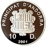 10 динеров 2001, Европа [Андорра]