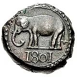 1/24 риксдоллара 1801-1816 [Шри-Ланка]