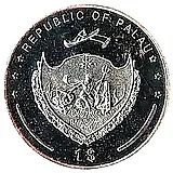 1 доллар 2009, Вымирающие виды - Рыба-ангел [Палау]