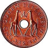 ½ пенни 1955-1964 [Родезия / Родезия и Ньясаленд]