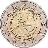 2 евро 2009, 10 лет монетарной политике ЕС (EMU) и введению евро [Австрия]