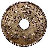 1 пенни 1907 [Британская Западная Африка]