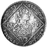 30 крейцеров 1746-1748, Мария Терезия - Орел с гербом Штирии [Австрия]