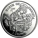 1 крона 1997, рождение Христа [Остров Мэн]