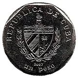 1 песо 2007 [Куба]