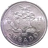 25 центов 2011 [Барбадос]