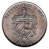 1 песо 2004, рысь [Куба]