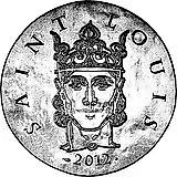 10 евро 2012, 1500 лет истории Франции - Людовик IX Святой (1226-1270) [Франция]