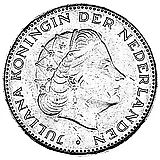 2½ гульдена 1969-1980 [Нидерланды]