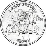1 крона 2002, Гарри Поттер [Остров Мэн]