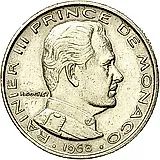 1/2 франка 1968 [Монако]