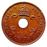 10 центов 1927 [Восточная Африка]