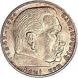 5 рейхсмарок 1938 [Германия / Третий рейх]