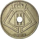 25 сантимов 1938, Надпись - 'BELGIQUE - BELGIE' [Бельгия]