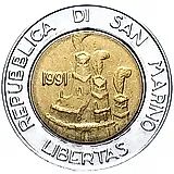 500 лир 1991 [Сан-Марино]