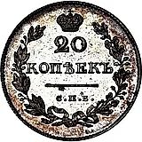 20 копеек 1828, СПБ-НГ