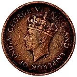 ½ цента 1937-1940 [Шри-Ланка]