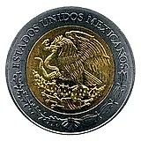 5 песо 2010, Двухсотлетие независимости - Мигель Идальго и Костилья [Мексика]