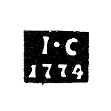 Moscow Assay Master's Mark - Ivan Saveliev - initials "I-C" - 1772-1778