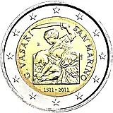 2 евро 2011, 500 лет со дня рождения Джорджо Вазари [Сан-Марино]