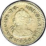 ½ реала 1789-1791 [Перу]