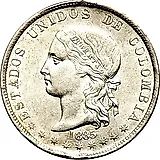 5 десимо 1877-1886 [Колумбия]