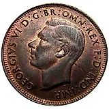 1/2 пенни 1948, без точки [Австралия]