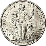 2 франка 1977 [Французская Полинезия]