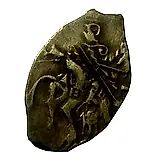 копейка совместного правления Ивана и Петра с именем Петра 1682-1696, о/М [Москва]