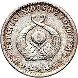 1 десимо 1866, LEI 0.835 [Колумбия]