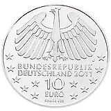 10 евро 2011, 100 лет туннелю в Гамбурге под Эльбой [Германия]