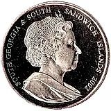 2 фунта 2002, Диана, Принцесса Уэльская [Южная Георгия и Южные Сандвичевы Острова]