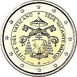 2 евро 2013, Вакантный престол [Ватикан]