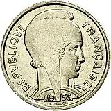 5 франков 1933, Женское лицо обращено вправо [Франция]