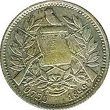 1 Real 1899, .750 Fineness on Obverse [Guatemala]