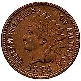 1 цент 1883, Indian Head Cent [США]