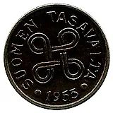 5 марок 1953, железо [Финляндия]