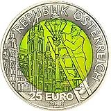 25 евро 2008, Серебро/Ниобий - Искусственное освещение [Австрия]