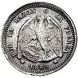 ½ десимо 1865-1866 [Чили]