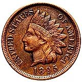 1 цент 1895, Indian Head Cent [США]