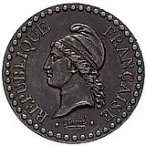 1 сантим 1848 [Франция]